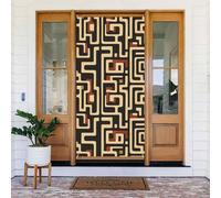Coperture decorative per porte con stampa mimetica labirinto, decorazioni per interni ed esterni, primavera/estate/autunno/inverno, decorazioni natalizie di Halloween