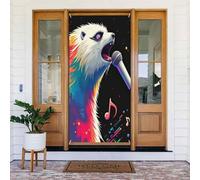 Coperture decorative per porte con stampa orsetto colorato n. 14, decorazioni per interni ed esterni, primavera, estate, autunno, inverno, Halloween, Natale, decorazioni per la casa