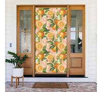 Coperture decorative per porte con stampa rosa chiaro, decorazioni per interni ed esterni, primavera, estate, autunno, inverno, Halloween, Natale, decorazioni per la casa