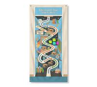 Coperture decorative per porte del percorso, educative interattive, libri, sedie, educazione, blu, con corda, striscione per porta d'ingresso, decorazione per la casa, per porte, pareti, portico