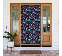 Coperture decorative per porte di Halloween a forma di pipistrello dei cartoni animati, decorazioni per interni ed esterni, decorazioni natalizie per primavera/estate/autunno/inverno Halloween