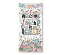 Coperture decorative per porte di libri, mappe educative con mele giocose, colori pastello con corda per porta d'ingresso, decorazione per la casa, per portico, ingresso, interni ed esterni, feste, 91