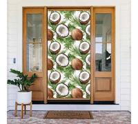 Coperture decorative per porte estive con stampa cocco, decorazioni per interni ed esterni, primavera/estate/autunno/inverno, decorazioni natalizie di Halloween