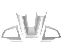 COPERTURE DECORATIVE SUL VOLANTE ARGENTO PER FORD FOCUS III MK3 11- KUGA II 16-