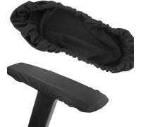 Coperture del bracciolo della sedia,Copertur sedia,Una protezione elastica del bracciolo della sedia del computer delle coperture del bracciolo della sedia dell'ufficio di una coppia (Color : Black)