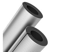 Coperture del tubo della pellicola di alluminio de Identificazione autoadesiva del nero dell'isolamento tubo foglio di alluminio 22-110mm spesso 10-30mm Len 95-100cm(ID60mmxT30mmxL95cm)