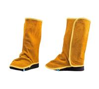 Coperture di cuoio dello stivale della saldatura con le coperture resistenti all'abrasione ignifughe dell'isolamento termico del rilascio rapido