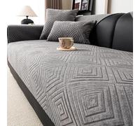 Coperture Di Divani Di Chenille Morbidi - Coperture Di Divani Non Slittata 1, 2, 3 Posti, Perfette Per La Protezione Dei Mobili A Forma Con Doppia Tubazione Distintiva, Scopri Eleganza D 70 * 50cm