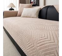 Coperture Di Divani Di Chenille Morbidi - Coperture Di Divani Non Slittata 1, 2, 3 Posti, Perfette Per La Protezione Dei Mobili A Forma Con Doppia Tubazione Distintiva, Scopri Eleganza B 70 * 50cm