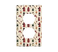 Coperture di prese duplex, piastre da parete di dimensioni standard 1-Gang, coperture della presa di stampa degli strumenti antincendio Piastra a parete, Copertura della presa elettrica decorativa