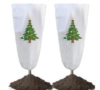Coperture Di Protezione Del Per Piante | 2 Pezzi Protezione Del Tronco Di Natale Non Tessuto,Pellicola Di Protezione Termica Per Piante - Per Esterno Giardino Paesaggio Azienda Patio