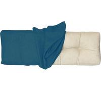 Coperture di ricambio per panca da esterni e interni, con cuscino antiscivolo, per 2/3 posti, 140 x 45 x 10 cm, blu scuro, perfetto per baia