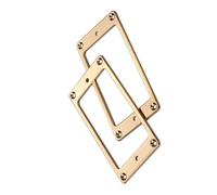 Coperture Di Ricambio Per Ponti Per Chitarra Elettrica Confezione Da 2 Telaio Montaggio Piatto Con Anelli Humbucker In Lega Alluminio Attrezzi Liutaio Principianti