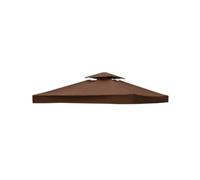 Coperture Di Ricambio Per Tettuccio Copertura superiore del baldacchino Componente tetto della tenda Parti di copertura impermeabile Accessori for gazebo Accessorio ricambio(Brown Double)