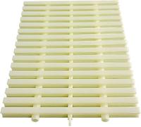 Coperture di scarico resistenti anti-vortice - 10 griglie fognarie resistenti per ponte e grondaia, grondaie, griglia di drenaggio per trabocco, larghezza 20 cm, colore beige, per massimizzare