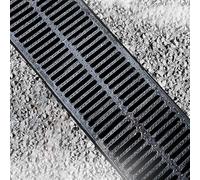 Coperture di scarico rettangolari per esterni, griglia di scarico a canale, copertura per fognature per giardini, patii, canali (50 x 20 x 2 cm)