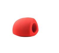 Coperture di schiuma per microfono, Coperture antivento for microfono in schiuma multicolore, confezione da 2, for microfoni for interviste portatili(Red)