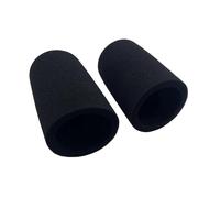 Coperture di schiuma per microfono, Copri filtro anti-pop for microfono in schiuma, 2 pezzi, nero,3x3,67 pollici, calibro 1,8