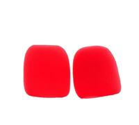 Coperture di schiuma per microfono, Copri parabrezza in schiuma for microfono, 2 pezzi, multicolore(Red)