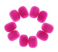 Coperture di schiuma per microfono, Coprimicrofono in schiuma for cuffie da bavero, confezione 10, multicolore(Red)