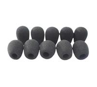 Coperture di schiuma per microfono, Cover for microfono lavalier multicolore da 6 mm, 10 pezzi(Black)