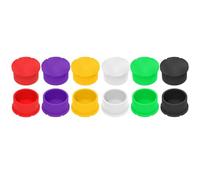 Coperture di sicurezza per bottiglie da laboratorio da 3 ml 12 tappi antipolvere in TPU programmati a colori per laboratorio domestico identificazione facile bottiglia riciclabile Defender copricapo