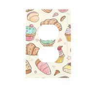 Coperture duplex per cupcake e dessert, piastra da parete decorativa a forma di gelato, facile da installare, copertura per casa, ufficio, cucina, appartamento