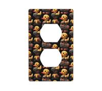 Coperture duplex per prese, piastre da parete di dimensioni standard a 1 banda, Cyber Cute Duck Print Outlet Covers Placca da parete, Copertura per presa elettrica decorativa