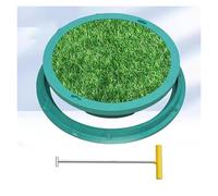 Coperture e cornici rotonde verdi resistenti per fosse settiche coperchio di ispezione in plastica resistente per uso esterno grandi e piccole dimensioni 400 500 600 700 mm
