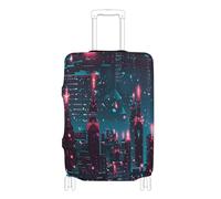 Coperture elastiche per bagagli Antipolvere valigia copertura accessorio da viaggio Fit 18-32 Inch Bagagli, Jingle Bells per Natale, S 18-20 in