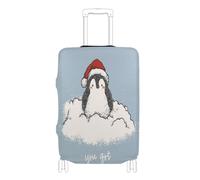 Coperture elastiche per bagagli per valigie Copertura antipolvere valigia Protector Fit 18-32 Inch Bagagli, pinguino cartone animato hai questo, M 22-24 in