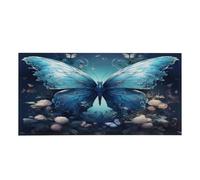 Coperture fluorescenti per plafoniere a forma di farfalla, blu, 1,2 x 6, | Goccia magnetica della casa della decorazione del soffitto dell'ufficio