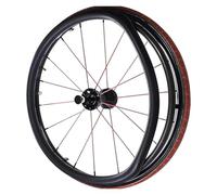 Coperture for bordo di spinta for sedia a rotelle Anello di spinta for ruota posteriore della sedia a rotelle Copertura protettiva in silicone, accessori for sedia a rotelle, 1 paio(Black,22inch)
