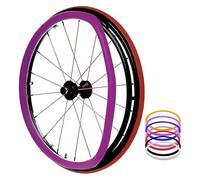 Coperture for bordo di spinta for sedia a rotelle Copertura antiscivolo in silicone resistente all'usura for sedia a rotelle sportiva con ruota posteriore da 24 pollici(24inch)