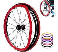 Coperture for bordo di spinta for sedia a rotelle, coperture for corrimano for sedia a rotelle, coperture protettive for anello di spinta, 1 paio ruota posteriore antiscivolo resistente all'usura, ane