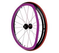 Coperture for corrimano for sedia a rotelle, Copertura for sedia a rotelle sportiva con ruota posteriore da 22 pollici/24 pollici Copricerchi for sedia a rotelle(Purple,24inch)