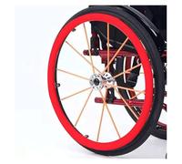 Coperture for corrimano for sedia a rotelle, Copertura for sedia a rotelle sportiva con ruota posteriore, coperture for cerchioni di spinta for sedia a rotelle antiscivolo e resistenti all'usura(Red,2