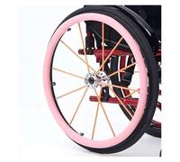 Coperture for corrimano for sedia a rotelle, Copricerchi for sedia a rotelle in silicone da 22/24 pollici, 1 paio di copricerchi antiscivolo for spingere la mano(Pink,22inch)
