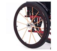 Coperture for corrimano for sedia a rotelle, Copricerchi for sedia a rotelle in silicone da 22/24 pollici, 1 paio di copricerchi antiscivolo for spingere la mano(Black,24inch)
