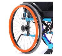 Coperture for corrimano for sedia a rotelle, Copricerchi for sedia a rotelle in silicone da 24 pollici, copricerchi antiscivolo resistenti all'usura(Orange,22inch)