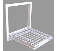 Coperture for filtri della cappa di ventilazione con griglia di ritorno a persiana, copertura del pannello di sfiato/accesso con porta rimovibile(30x75cm/11.8x29.5in)