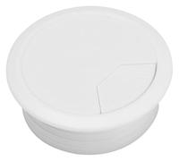 Coperture for fori passacavi for cavi da scrivania in plastica ABS | Scenario di utilizzo multicolore da 50-80 mm: gestione dei cavi da scrivania for il bancone dell'ufficio(Bianco,50mm)