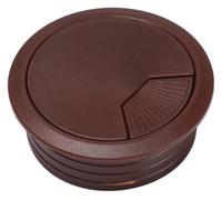 Coperture for fori passacavi for cavi da scrivania in plastica ABS | Scenario di utilizzo multicolore da 50-80 mm: gestione dei cavi da scrivania for il bancone dell'ufficio(Dark Brown,50mm)