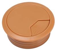 Coperture for fori passacavi for cavi da scrivania in plastica ABS | Scenario di utilizzo multicolore da 50-80 mm: gestione dei cavi da scrivania for il bancone dell'ufficio(Light Brown,80mm)
