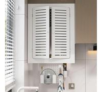Coperture for radiatori for la casa, copertura for riscaldamento | Griglia bianca a lamelle, mensola decorativa, nasconde i tubi disordinati, soggiorno(60*70*15cm/23.6*27.6*5.9in)