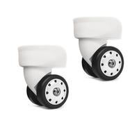 Coperture for valigie, Ruote for bagagli, 1 paio di ruote for bagagli Ruota di ricambio for valigia Kit di riparazione hardware Ruota girevole a 360 gradi Ruota for carichi pesanti(W009 small white)