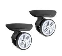 Coperture for valigie, ruote for bagagli, ruote for carrello da 2 pezzi Ruota a rulli for carichi pesanti di ricambio for valigia for bagagli Kit girevole a 360 gradi .(W113)