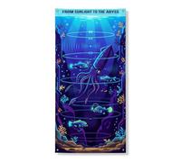 Coperture grafiche per porte con calamari giganti del mare profondo, 91,4 x 182,9 cm