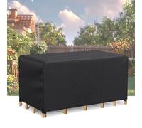 Coperture impermeabili per mobili da giardino 420D, 190 x 180 x 65 cm, resistenti coperture in pelliccia per tavoli e sedie, protezione per tutte le stagioni, durevoli e resistenti ai raggi UV