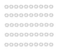 Coperture in Alluminio, 50 Pellicole Elastiche Resistenti All'Olio, Coperchi Scudo Termico Riutilizzabili in Alluminio, per Mantenere Freschezza di Frutta e Contenitori